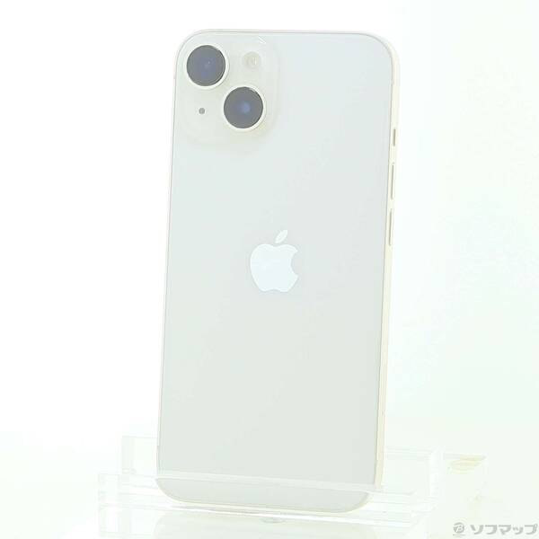 【中古】Apple(アップル) iPhone14 128GB スターライト MPUQ3J／A SIMフリー 【258-ud】