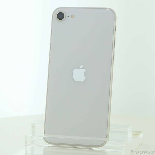 【中古】Apple(アップル) iPhone SE 第3世代 64GB スターライト MMYD3J／A SIMフリー 【262-ud】