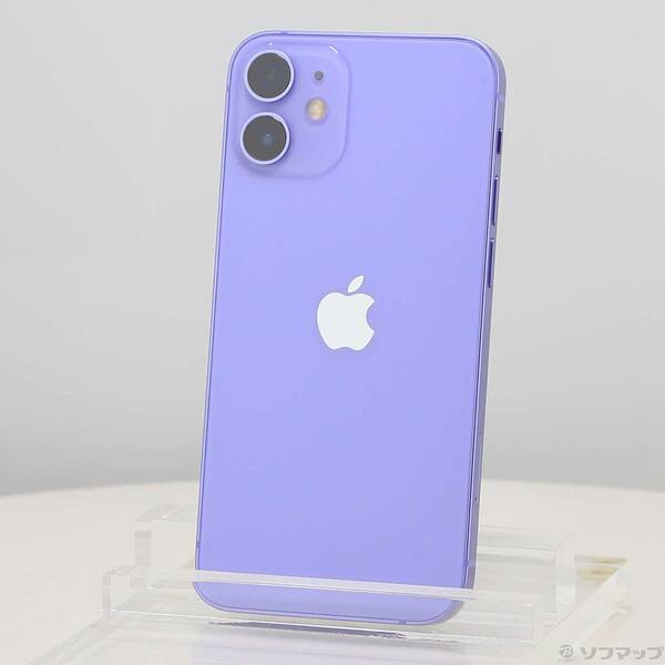 【中古】Apple(アップル) iPhone12 mini 64GB パープル MJQC3J／A SIMフリー 【377-ud】