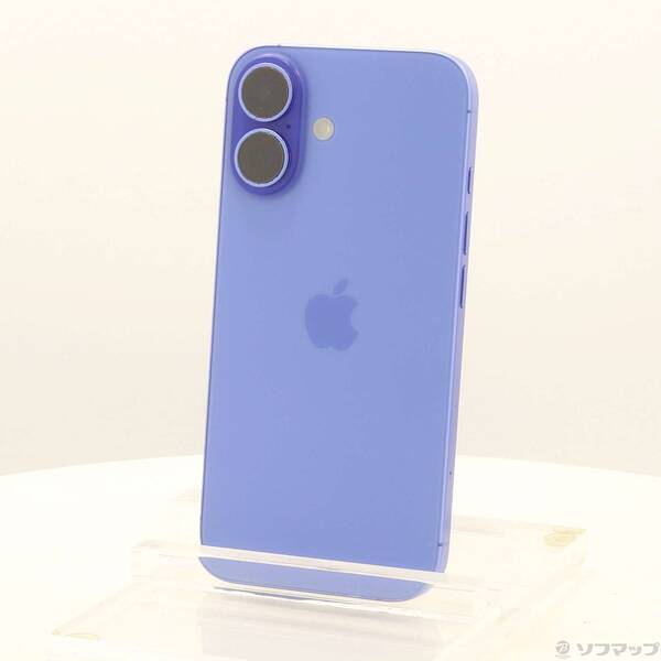 【中古】Apple(アップル) iPhone16 256GB ウルトラマリン MYE03J／A SIMフリー 【269-ud】