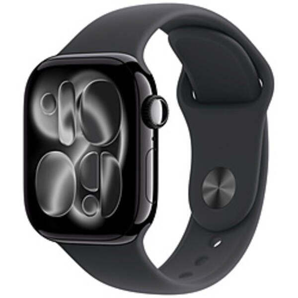 【中古】Apple(アップル) Apple Watch Series 11 GPS 42mm ジェットブラックアルミニウムケース ブラックスポーツバンド 【258-ud】