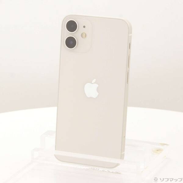 【中古】Apple(アップル) iPhone12 mini 128GB ホワイト MGDM3J／A SIMフリー 【247-ud】