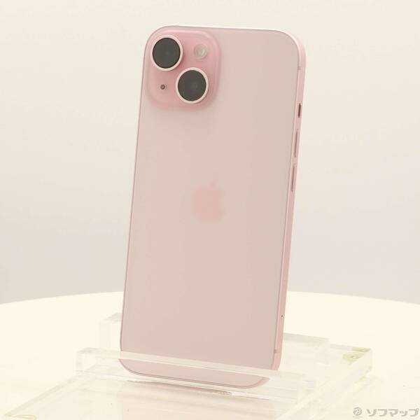 【中古】Apple(アップル) iPhone15 128GB ピンク MTMJ3J／A SIMフリー 【262-ud】