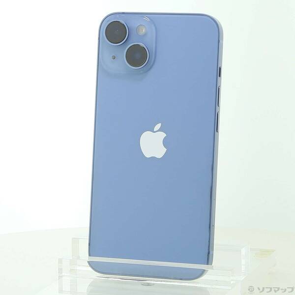 【中古】Apple(アップル) iPhone14 128GB ブルー MPVJ3J／A SIMフリー 【247-ud】