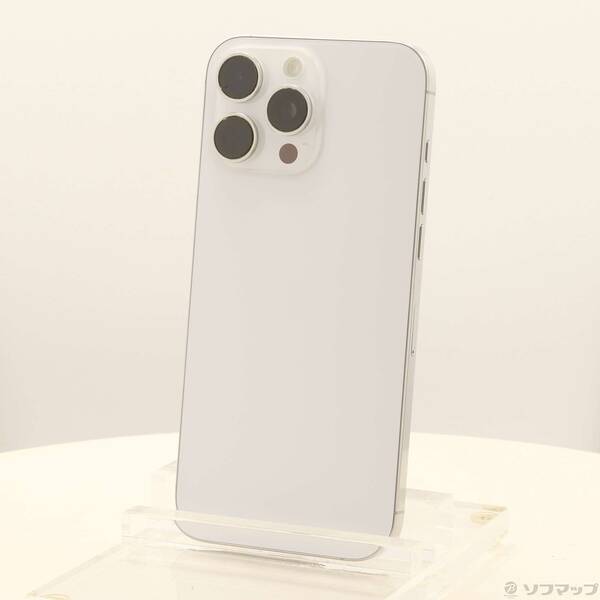 【中古】Apple(アップル) iPhone16 Pro Max 256GB ホワイトチタニウム MYWH3J／A SIMフリー 【305-ud】