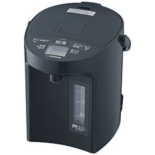 【中古】ZOJIRUSHI(象印マホービン) 〔展示品〕 VE電気まほうびん 優湯生 ソフトブラック CV-GD22 ［2.2L ／蒸気セーブ機能つき］ 【198-ud】
