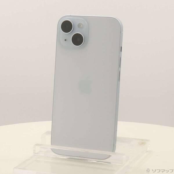 【中古】Apple(アップル) iPhone15 128GB ブルー MTML3J／A SIMフリー 【371-ud】