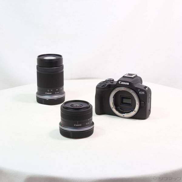 【中古】Canon(キヤノン) EOS R50 ダブルズームキット 黒いこと 【251-ud】
