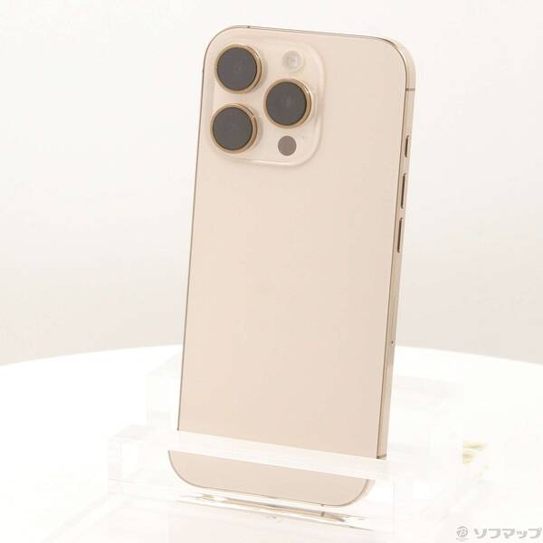 【中古】Apple(アップル) iPhone16 Pro 128GB デザートチタニウム MYMX3J／A SIMフリー 【352-ud】