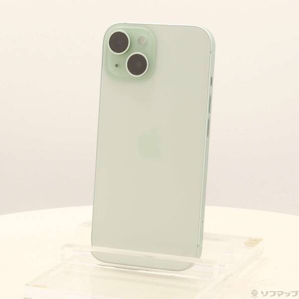 【中古】Apple(アップル) iPhone15 128GB グリーン MTMM3J/A SIMフリー 【377-ud】