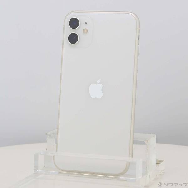 【中古】Apple(アップル) iPhone11 64GB 白いこと MHDC3J／A SIM無償性 【262-ud】