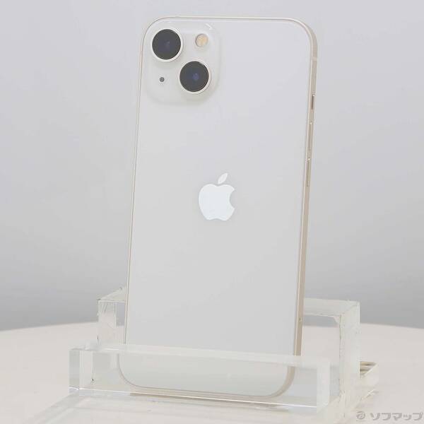 【中古】Apple(アップル) iPhone13 128GB スターライト MLND3J／A SIMフリー 【262-ud】