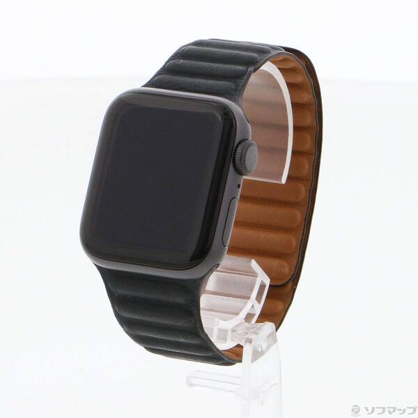 【中古】Apple(アップル) Apple Watch Series 6 GPS 40粍 スペースグレイアルミニウムケース ミッドナイトレザーリンク 【269-ud】