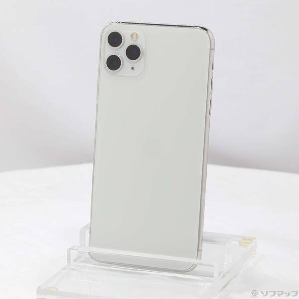 【中古】Apple(アップル) iPhone11 Pro Max 256GB シルバー MWHK2J／A SIMフリー 【377-ud】