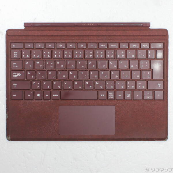 【中古】Microsoft(マイクロソフト) Surface Pro Signature タイプカバー FFQ-00059 バーガンディ 【269-ud】