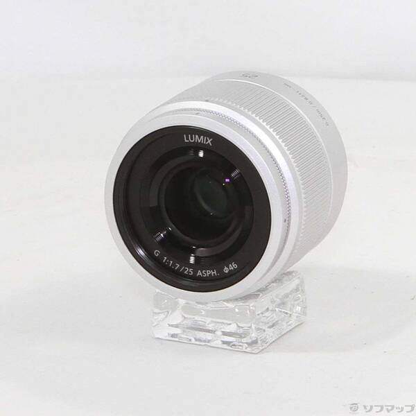 【中古】Panasonic(パナソニック) LUMIX G 25mm／F1.7 ASPH. シルバー 【348-ud】