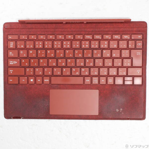 【中古】Microsoft(マイクロソフト) Surface Pro Signature Type Cover ポピーレッド FFP-00119 【348-ud】