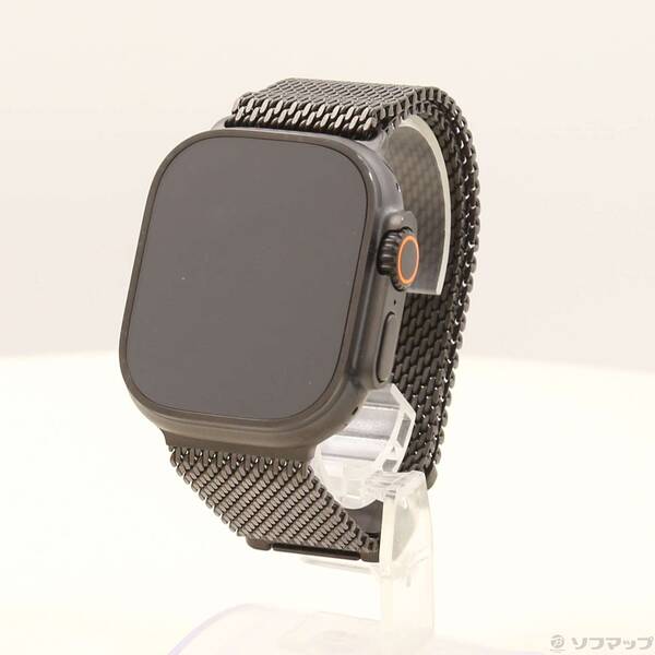 【中古】Apple(アップル) Apple Watch Ultra 2 GPS + Cellular 49粍 ブラックチタニウムケース ブラックチタニウムミラネーゼループ 【368-ud】