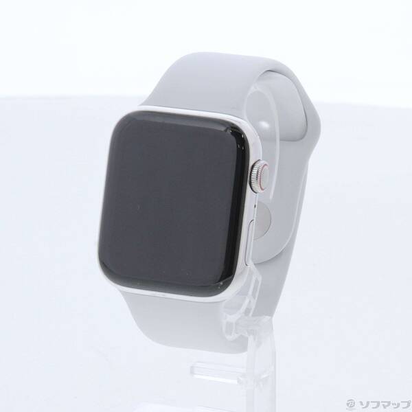 【中古】Apple(アップル) Apple Watch Series 4 GPS + Cellular 44粍 ステンレススチールケース 白いこと運動競技ダンス楽隊 【247-ud】