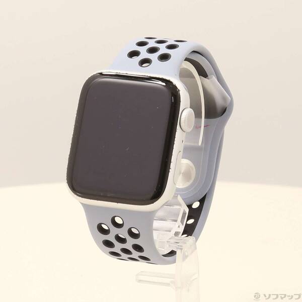 【中古】Apple(アップル) Apple Watch Series 6 Nike GPS 44mm シルバーアルミニウムケース オブシディアンミスト／ブラックNikeスポーツバンド 【377-ud】｜ソフマップ中古専門店