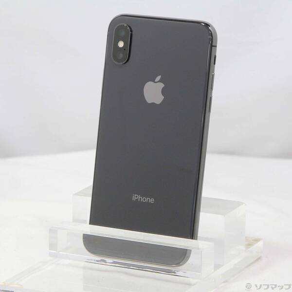 【中古】SoftBank iPhoneX 256GB スペースグレイ MQC12J／A SoftBank 【258-ud】