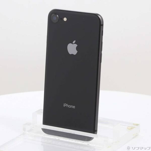 【中古】Apple(アップル) iPhone8 64GB あき場所薄墨色 MQ782J／A SoftBank 【247-ud】 スマートフォン・タブレット-スマートフォン本体
