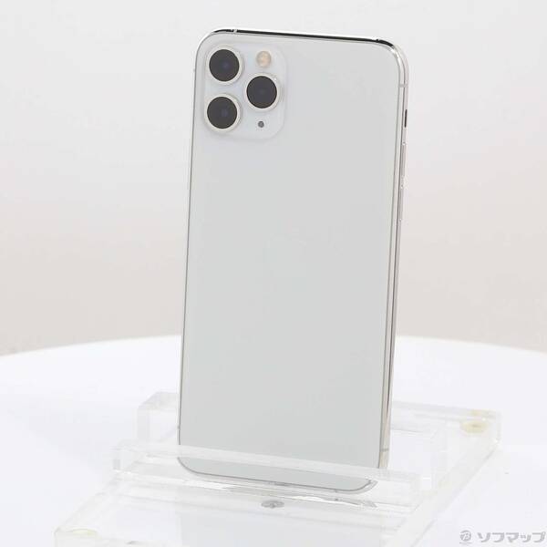 【中古】NTTドコモ iPhone11 Pro 256GB シルバー MWC82J／A SIMフリー 【371-ud】