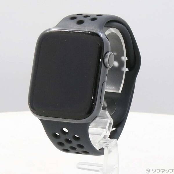 【中古】Apple(アップル) Apple Watch Series 4 Nike+ GPS 44粍 スペースグレイアルミニウムケース アンスラサイト／黒いことNike運動競技ダンス楽隊 【247-ud】