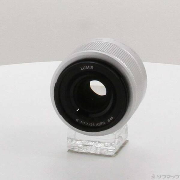 【中古】Panasonic(パナソニック) LUMIX G 25mm／F1.7 ASPH. シルバー 【269-ud】