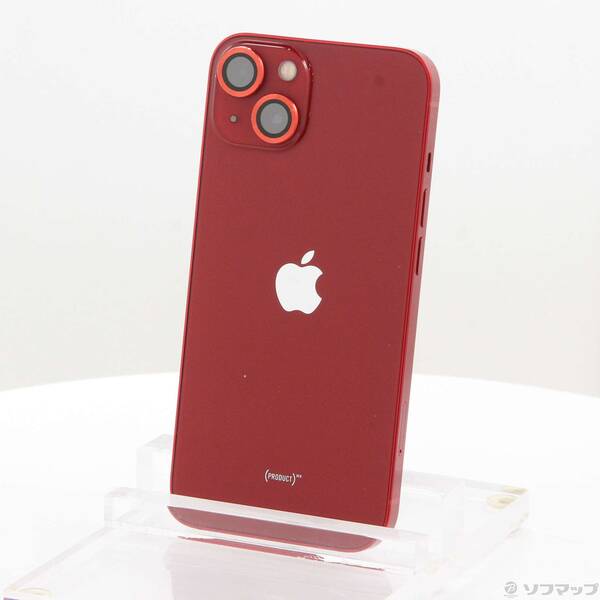 【中古】Apple(アップル) iPhone13 256GB プロダクトレッド MLNL3J／A SIMフリー 【368-ud】
