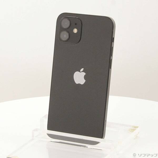 【中古】Apple(アップル) iPhone12 64GB ブラック MGHN3J／A SIMフリー 【262-ud】