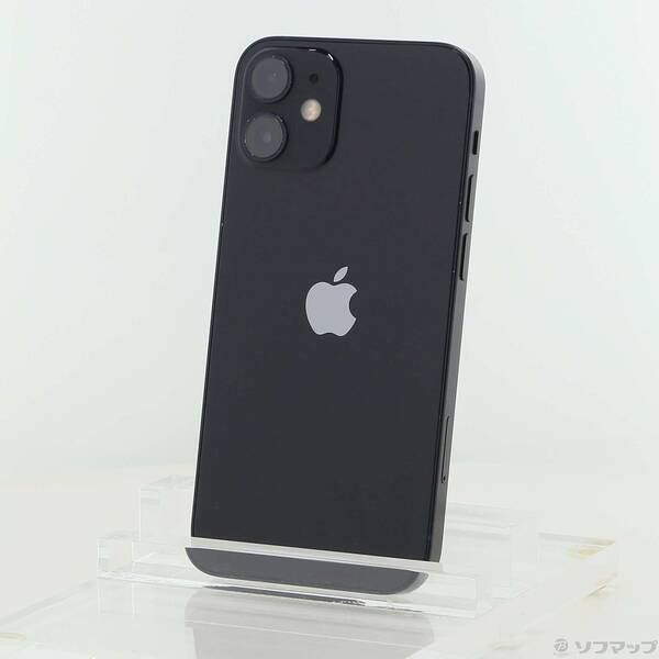 【中古】Apple(アップル) iPhone12 mini 64GB ブラック MGA03J／A SIMフリー 【377-ud】