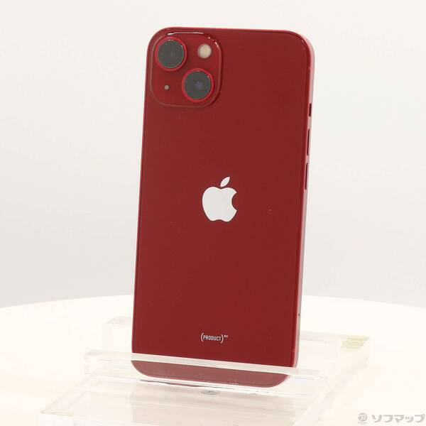 【中古】Apple(アップル) iPhone13 128GB プロダクトレッド MLNF3J／A SIMフリー 【258-ud】