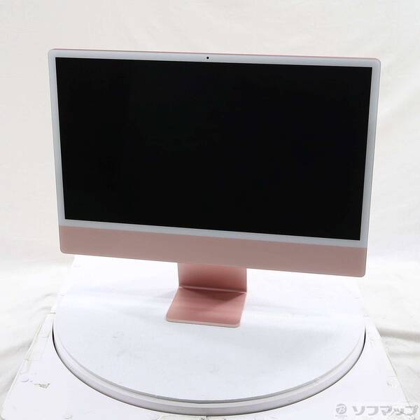 【中古】Apple(アップル) iMac 24-inch Mid-2021 MGPM3J／A Apple M1 8中核グループ中央処理装置_8中核グループGPU 8GB SSD256GB サクラ色 〔26.3 Tahoe〕 【258-ud】 デスクトップPC-パソコン・周辺機器