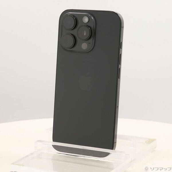 【中古】Apple(アップル) iPhone16 Pro 128GB ブラックチタニウム MYMV3J／A SIMフリー 【258-ud】
