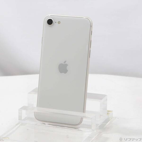【中古】Apple(アップル) iPhone SE 第3世代 64GB スターライト MMYD3J／A SIMフリー 【377-ud】
