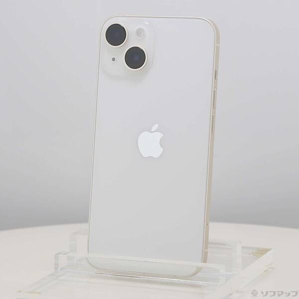 【中古】Apple(アップル) iPhone14 128GB スターライト NPUQ3J／A SIMフリー 【262-ud】