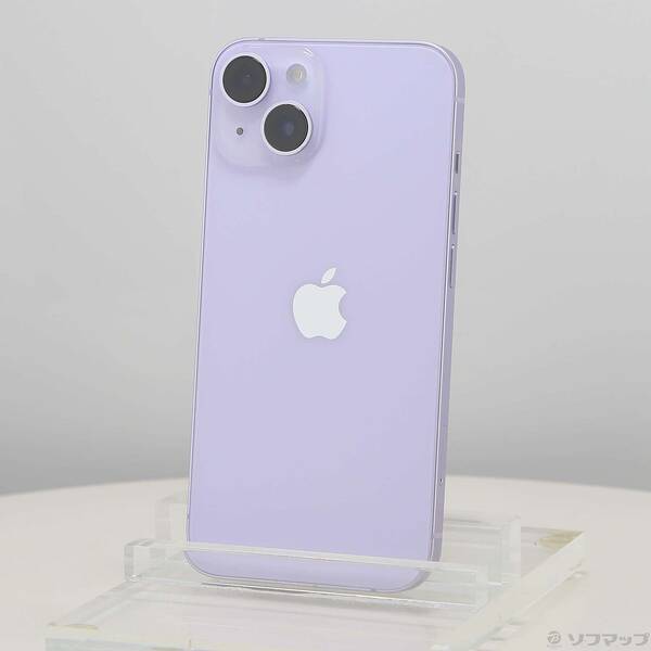 【中古】Apple(アップル) iPhone14 128GB パープル MPUY3J／A SIMフリー 【262-ud】