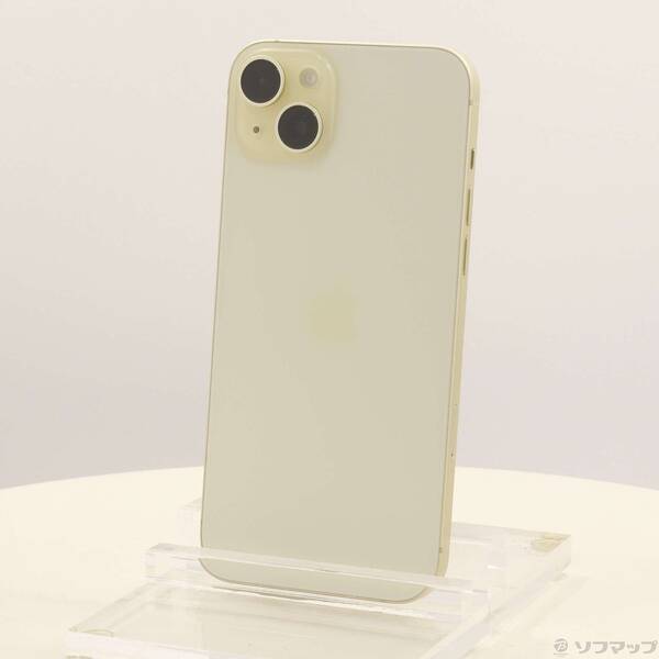 【中古】Apple(アップル) iPhone15 Plus 256GB 黄色 MU0J3J／A SIM無償性 【258-ud】