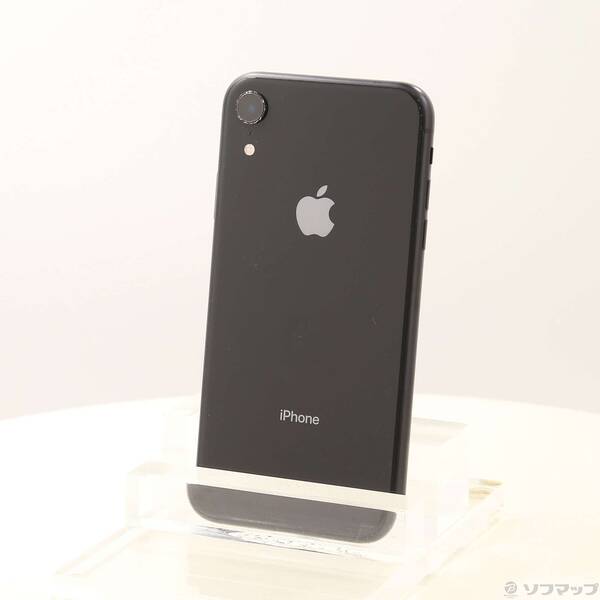 【中古】Apple(アップル) iPhoneXR 256GB 黒いこと MT0V2J／A SIM無償性 【377-ud】