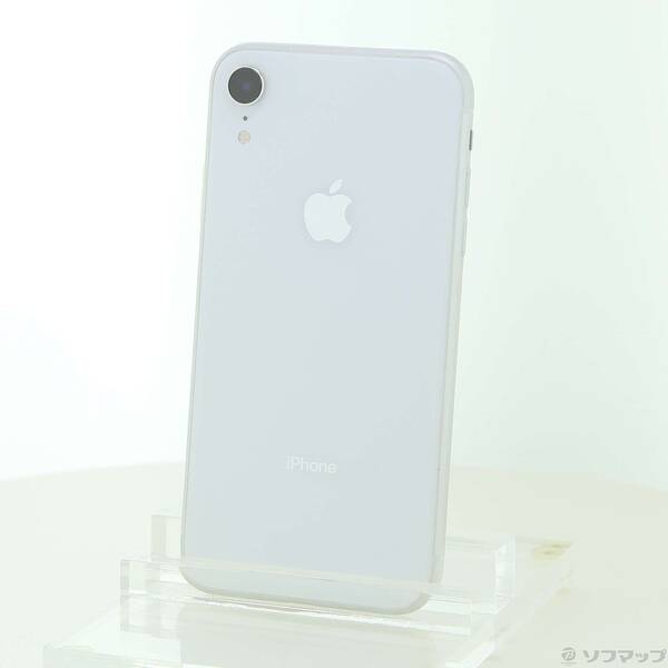 【中古】Apple(アップル) iPhoneXR 64GB 白いこと MT032J／A SIM無償性 【377-ud】