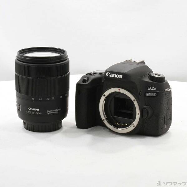 【中古】Canon(キヤノン) EOS 9000D W EF-S18-135 IS USM 水晶体一揃いの道具 【349-ud】