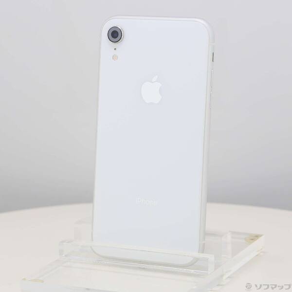 【中古】Apple(アップル) iPhoneXR 128GB 白いこと MT0J2J／A SIM無償性 【377-ud】