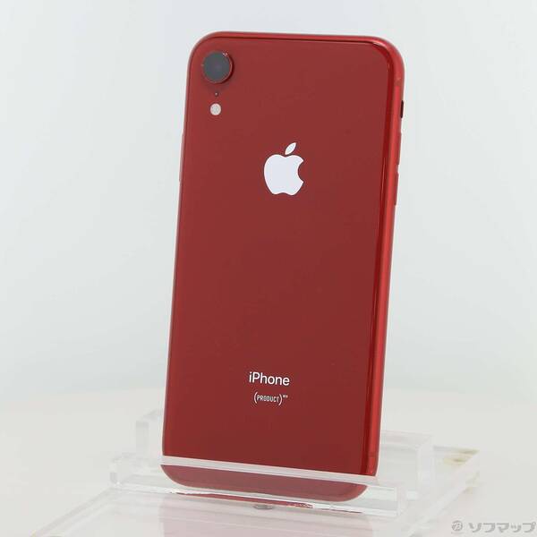 【中古】Apple(アップル) iPhoneXR 64GB 売り物赤いこと MT062J／A SIM無償性 【371-ud】