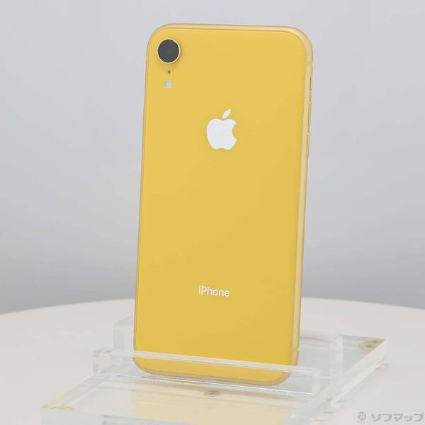 【中古】Apple(アップル) iPhoneXR 128GB 黄色 MT0Q2J／A SIM無償性 【295-ud】