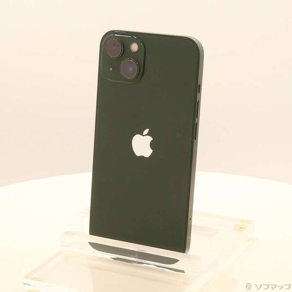 【中古】Apple(アップル) iPhone13 512GB 緑であること MNGJ3J／A SIM無償性 【377-ud】 スマートフォン本体-スマートフォン・タブレット