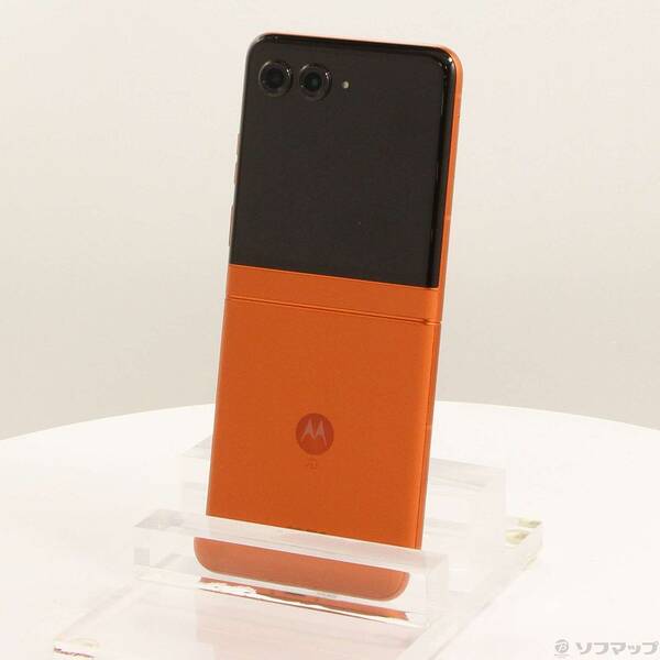 【中古】Motorola(モトローラ) 〔展示品〕 motorola razr 50 512GB スプリッツオレンジ PB230002JP SIMフリー 【377-ud】