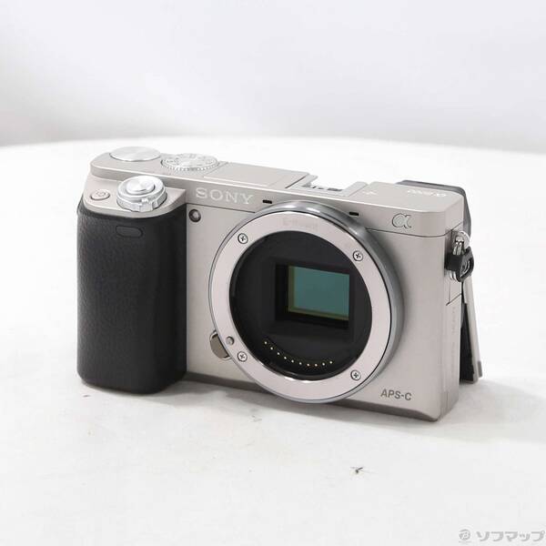 【中古】SONY(ソニー) α6000 上半身 しろがね色 ILCE-6000 【258-ud】