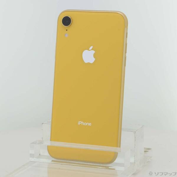 【中古】Apple(アップル) iPhoneXR 64GB 黄色 MT082J／A SIM無償性 【305-ud】