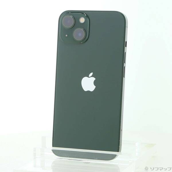 【中古】Apple(アップル) iPhone13 128GB グリーン MNGG3J／A SIMフリー 【247-ud】